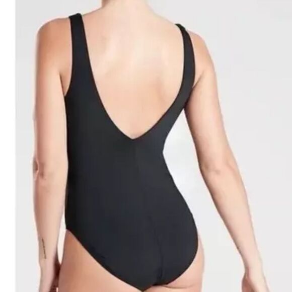 Athleta Black Seychelles One Piece Swimsuit - New - Picture 3 of 7